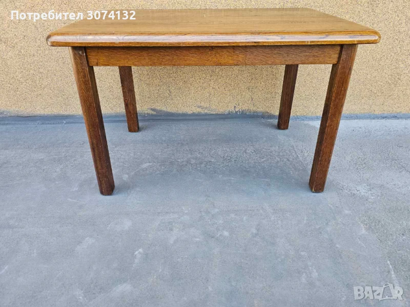 Масивна дъбова разглобяема маса/малък размер/, снимка 1