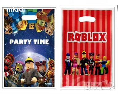 roblox Роблокс 10 бр торбички за лакомства подарък рожден ден парти, снимка 1