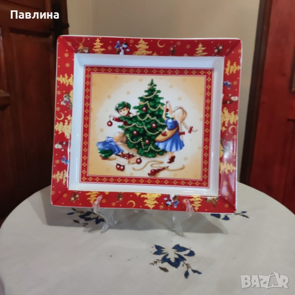 Красив порцеланов поднос на марката Villeroy & Boch, снимка 1