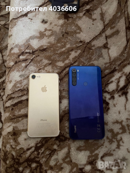 Iphone 7and redmi note8t, снимка 1