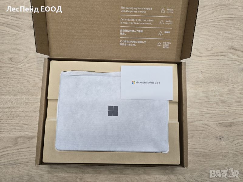 Microsoft Surface Go 4 Platin 256gb Intel N200 8gb Win 10 Pro, снимка 1