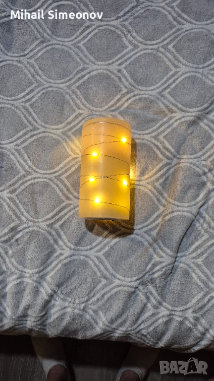 LED свещ тип колона 15 см, Lakeland, снимка 1