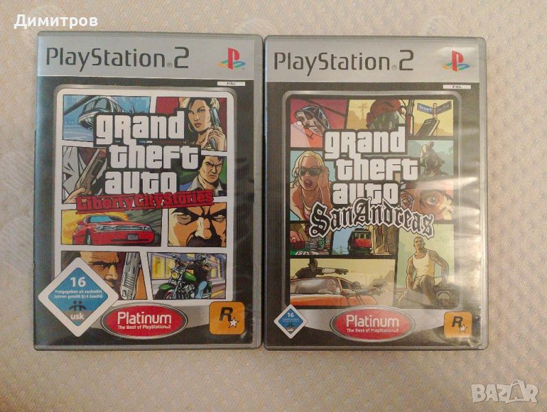 GTA SAN ANDREAS+LIBERTY CITY STORES PS2 PAL, снимка 1