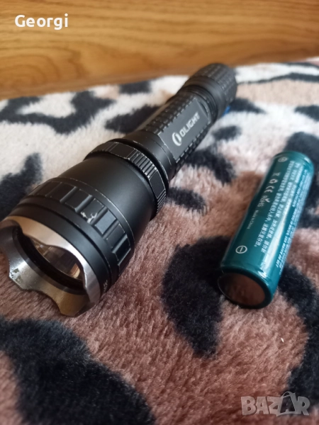 Фенер с лед осветление метален с голяма издръжлива батерия, снимка 1