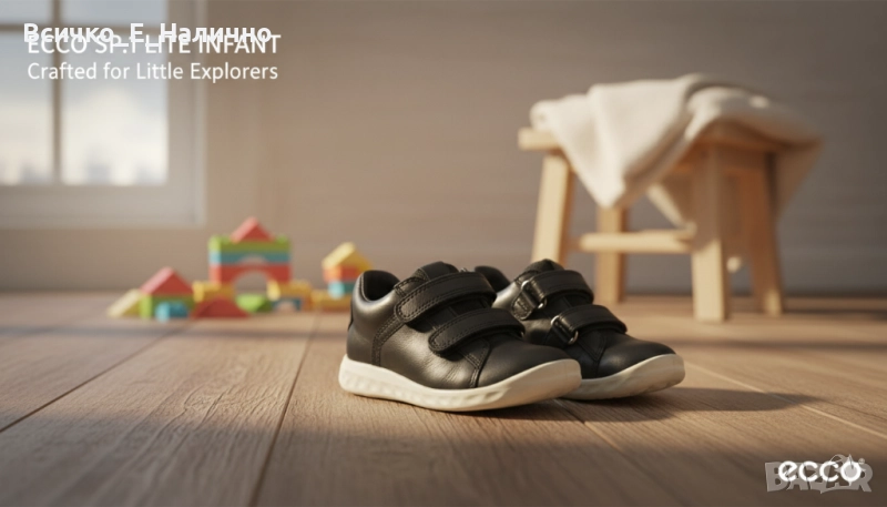 Бебешки обувки Ecco (естествена кожа, 22 размер), снимка 1