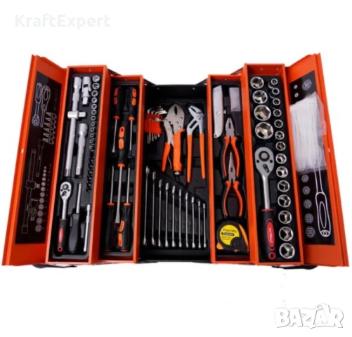 Комплект Инструменти в Метален Куфар 147 Части KRAFT WORLD, снимка 7 - Куфари с инструменти - 50474099