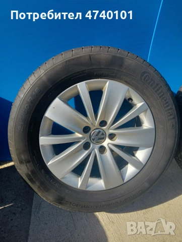 Джанти с гуми за Volkswagen 215/60/16, снимка 2 - Гуми и джанти - 53599272
