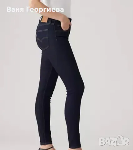 Оригинални Дамски Дънки Levi's Strauss High-Rise Skinny 721 Дънки Сини, снимка 4 - Дънки - 48254366