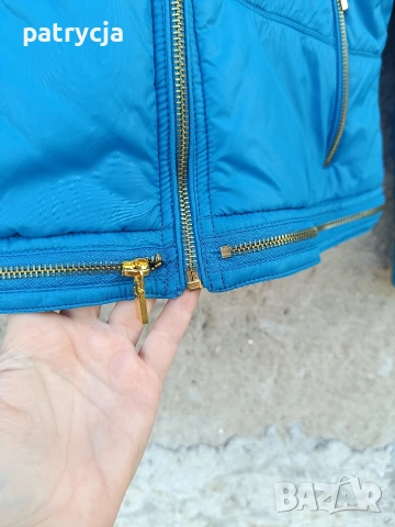 Синьо дамско яке ветровка XL , снимка 5 - Якета - 53368608