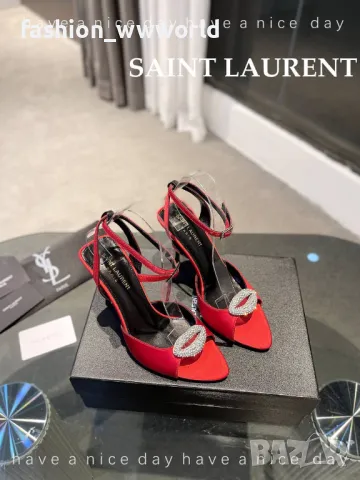 обувки на ток SAINT LAURENT -реплика, снимка 4 - Дамски обувки на ток - 47157468