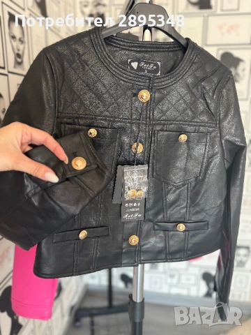 Нов модел кожено дамско яко, снимка 2 - Якета - 53704656