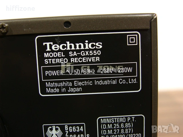 РЕСИВЪР  Technics sa-gx550 /1 , снимка 9 - Ресийвъри, усилватели, смесителни пултове - 53007807