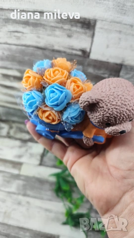 Сладки малки мечета в оранжево и синьо!!, снимка 6 - Декорация за дома - 53659002