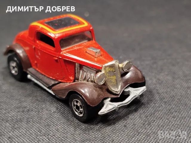 СТАРА РЕТРО МЕТАЛНА КОЛИЧКА HOT WHEELS FORD COUPE MALAYSIA, снимка 5 - Колекции - 48893165