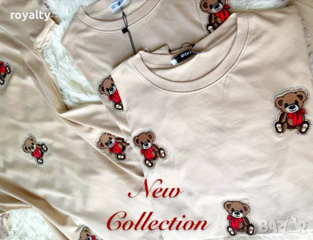 Памучни дамски тениски Различни цветове , снимка 2 - Тениски - 50405762