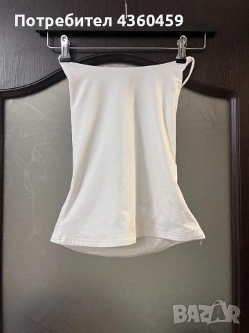Бял потник с гол гръб, снимка 2 - Потници - 52712530
