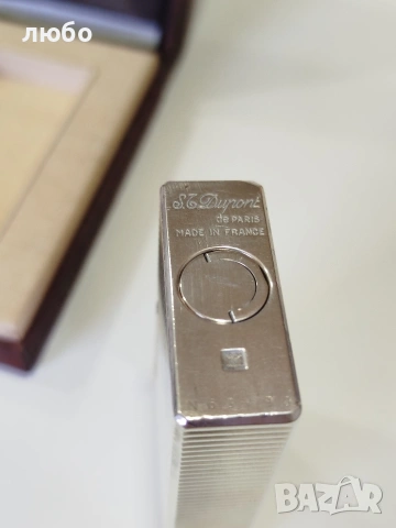 ЗАПАЛКА S.T.DUPONT PARIS Във СРЕБЪРНО ПОКРИТИЕ НЕ ИЗПУСКА ГАС РАБОТИ ПЕРФЕКТНО , снимка 10 - Запалки - 53823649