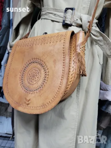 ръчно изработена чанта ЕСТЕСТВЕНА КОЖА!, снимка 9 - Чанти - 49481659