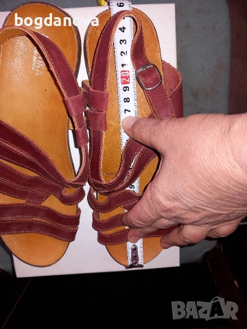 Дамски летни сандали от естествена кожа, 39 номер, снимка 5 - Сандали - 53987062