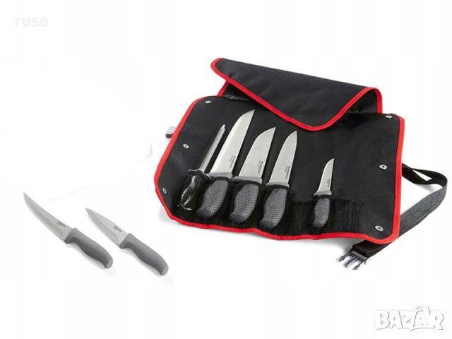 НОВИ! Комплект месарски ножове с калъф 7 части, снимка 5 - Прибори за хранене, готвене и сервиране - 45559884