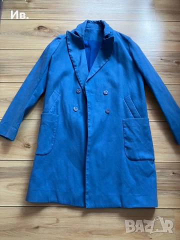 Дънково дълго палто