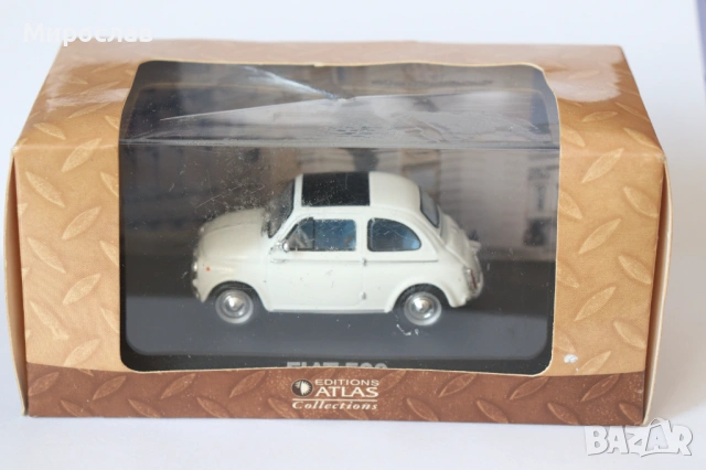 1:43 ATLAS FIAT 500 КОЛИЧКА ИГРАЧКА МОДЕЛ