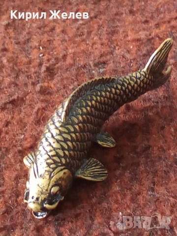 Бронзова фигурка на шаран 45015, снимка 5 - Колекции - 54173196