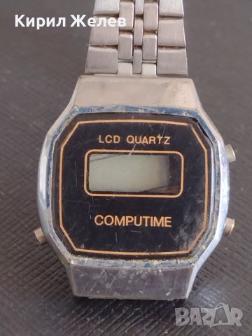 Ретро електронен часовник COMPUTIME рядък за КОЛЕКЦИОНЕРИ 44910, снимка 2 - Антикварни и старинни предмети - 45380355