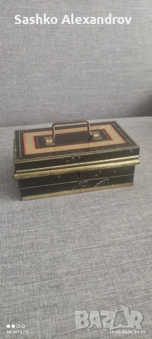 Винтидж английска метална кутия за пари - ENGLISH MAKE ( 1935 - 1945г.), снимка 8 - Други ценни предмети - 53577300