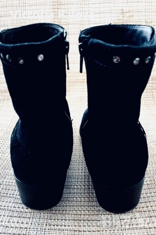 Стилни красиви боти GABOR естествен велур, снимка 5 - Дамски боти - 53906810