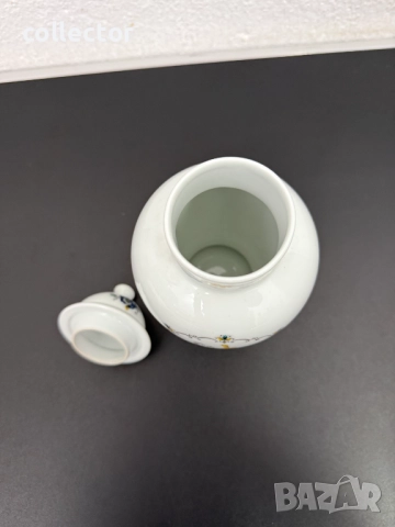 Френска порцеланова ваза / урна - Limoges. №7721, снимка 6 - Антикварни и старинни предмети - 52789387