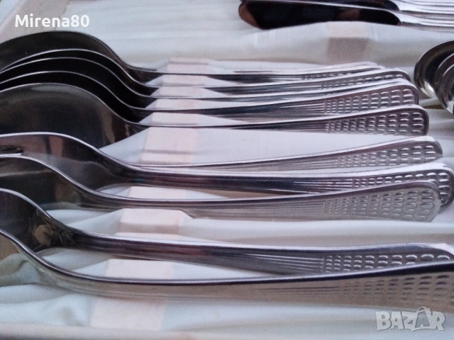 Комплект прибори ПЕРЛА - Петко Денев - 30 части - нови !, снимка 2 - Прибори за хранене, готвене и сервиране - 53740226