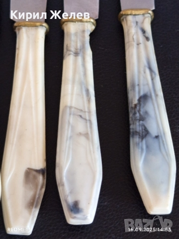 Комплект пет ножа за десерт стари СССР Тбилиси за КОЛЕКЦИОНЕРИ 50646, снимка 3 - Други ценни предмети - 51733191