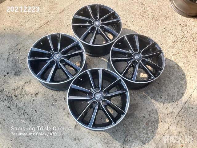 4 броя алуминиеви джанти за Toyota Corolla,Toyota Auris 16, снимка 4 - Гуми и джанти - 51486409