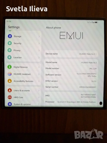 Huawei Mate Xs 2 512GB 8GB RAM Dual, снимка 7 - Huawei - 54216870