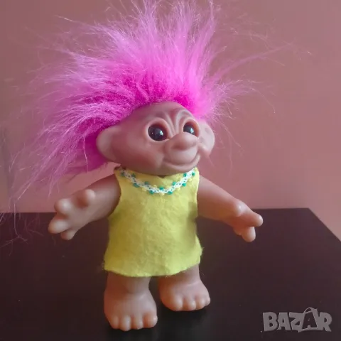 Играчка Кукла Трол Troll Thomas Dam Denmark 1984 16 см, снимка 5 - Колекции - 48381084