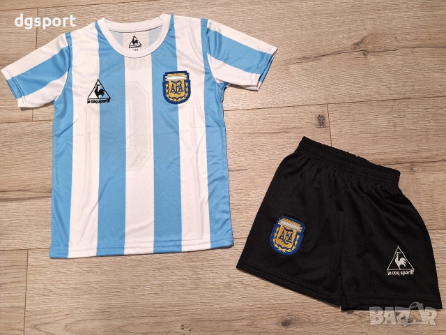 Детски екип на МАРАДОНА # Аржентина #ретро модел 1986!!!, снимка 2 - Футбол - 53118102