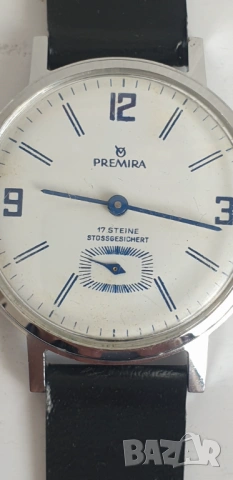 Мъжки механичен часовник Premira 17 Jewels, снимка 4 - Антикварни и старинни предмети - 54139842