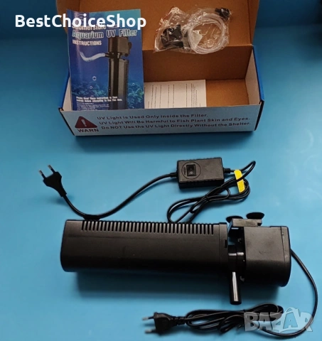 Потопяем филтър с UV светлина 1500L/h за аквариуми 150-600 литра - 4-в-1 за сладководни/соленоводни, снимка 2 - Оборудване за аквариуми - 54180533