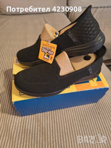 Обувки Skechers, Пантофки On The Go тип Slip-Ins™, Черен, 39, снимка 2 - Дамски ежедневни обувки - 53963342