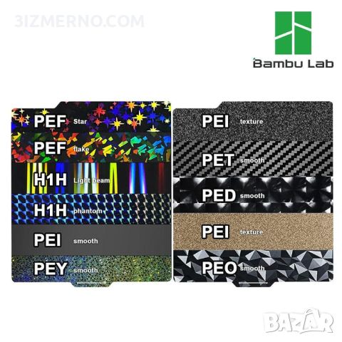 Магнитна подложка PEO/ PEI/ PET / PEY / H1H 257x257 за Bambu Lab X1/P1 и А1, снимка 1 - Консумативи за принтери - 44180209