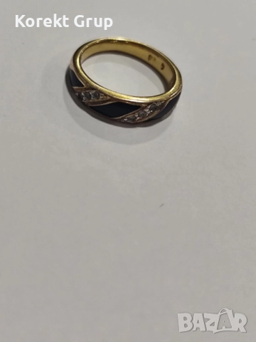 Златен дамски пръстен 14к, снимка 2 - Пръстени - 52901277