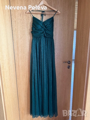 Официална зелена рокля , снимка 4 - Рокли - 54178384