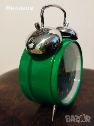 Стар анимиран будилник, настолен часовник, снимка 7 - Антикварни и старинни предмети - 54049244