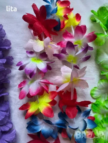 Хавайски гирлянди 5 бр., снимка 4 - Изкуствени цветя - 49977202