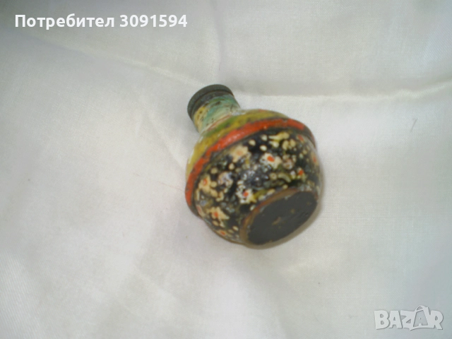 Много стара метална ръчно рисувана солничка капачка на винт, снимка 5 - Колекции - 51874903