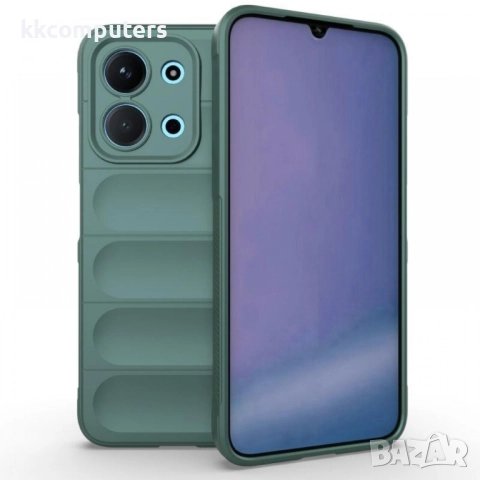 Удароустойчив TPU калъф и Стъклен протектор за Xiaomi Redmi 15C 5G / 4G / Poco C85 4G (Черен, Тъмноч, снимка 3 - Калъфи, кейсове - 52065977