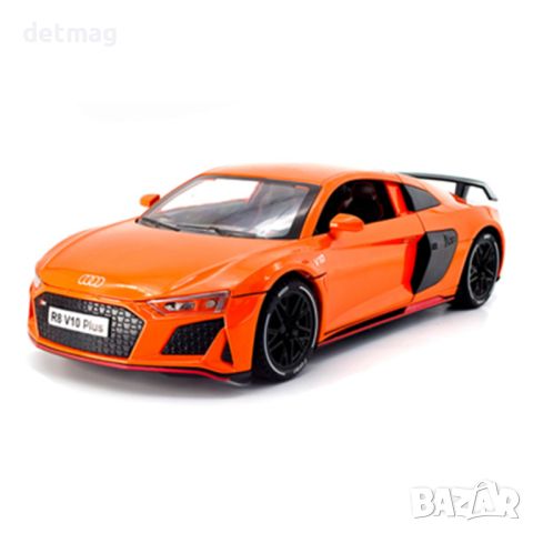 Метална количка AUDI R8 V10 PLUS МАЩАБ 1/24, снимка 2 - Колекции - 45683436