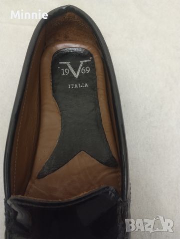 Versace V 1969 Italia мокасини естествен лак, снимка 6 - Дамски ежедневни обувки - 46262936