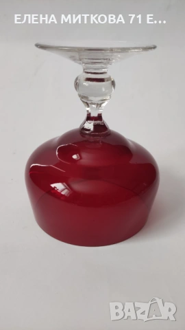 Две масивни чаши от рубинен кристал, снимка 5 - Чаши - 53557290